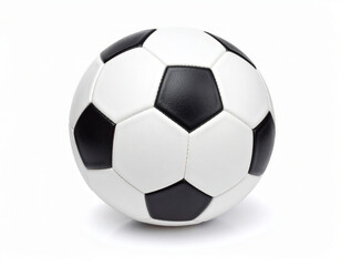 Obraz premium Soccer Ball in Goal Net on White Background, Football Scoring Game Illustration