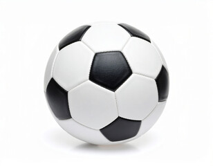 Fototapeta premium Soccer Ball in Goal Net on White Background, Football Scoring Game Illustration