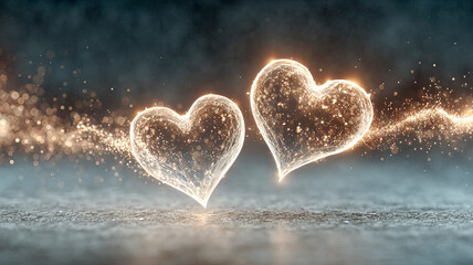 Fototapeta premium Romantic abstraction for Valentine's Day.