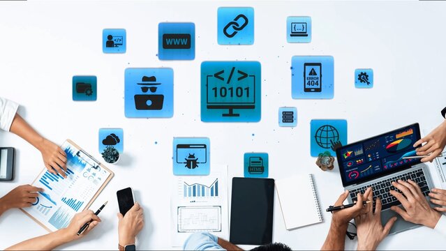 Software development with coding overlays, programming languages, developer tools, mobile app creation, and advanced programming for digital product development and software solutions. Funnel