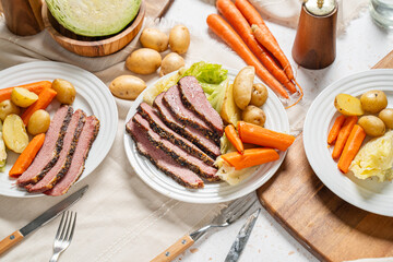 St. Patrick's Day corned beef dinner