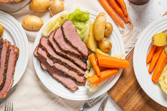 St. Patrick's Day corned beef dinner