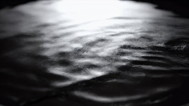 Water Surface Textures in Moving Dark Scene