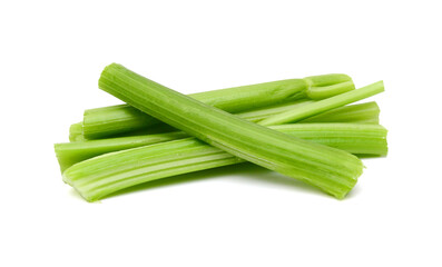 Chopped celery isolated on white 