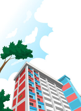 Singapore's HDB flats are iconic public housing, providing affordable homes with amenities and fostering community, showcasing the nation's urban development. 