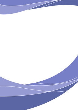 minimalist design with wavy blue color a4 size