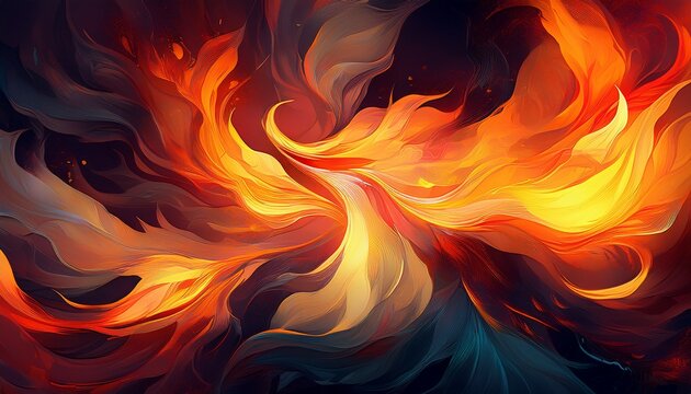abstract background with flames