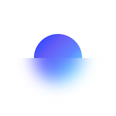 purple blue gradient haft circle blur