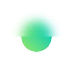 green gradient haft circle blur