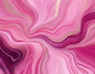 Obraz premium modern luxury pink marble art with stained surface and ink effect