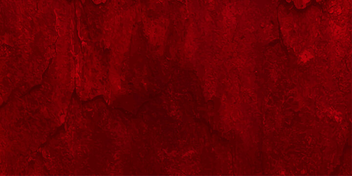 A vintage red paint background on an aged wood surface creates a dark grungy texture with a rustic pattern of antique rust and weathered paper for a bold art backdrop