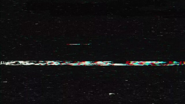 Dark Glitch Noise Background with Scanlines, RGB Flicker and Broadcast Signal Distortion for Cinematic Tech Transition Overlay