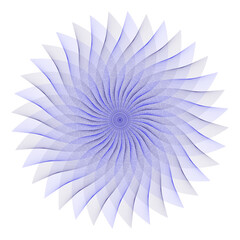 this is an abstract image with a large number of small blue and white dots scattered across a white background the dots are densely packed in the center and become more sparse towards the edges