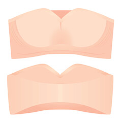Pink woman bra . vector illustration