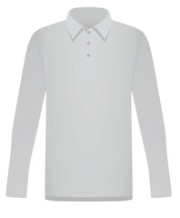 Grey fit t shirt short sleeves. vector illustration