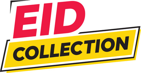 Fototapeta premium Eid Collection Label Illustration, Holiday Sale Banner Vector