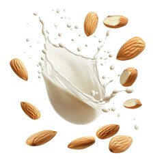 3D Rendered White Cream Swirl with Wooden Spoons isolated on a transparent background