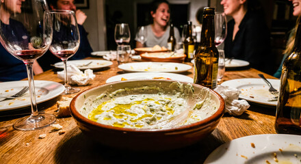 Friends Dinner Party with Tzatziki © Manuel