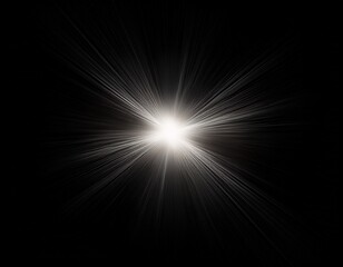 intense spotlight piercing absolute black void black background isolated illumination