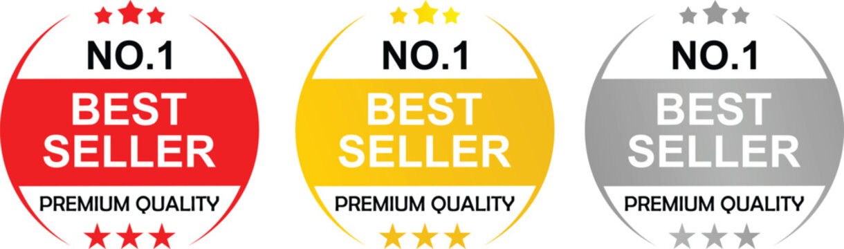 Best seller badge . No 1 Best seller badge premium quality . Premium Quality Badge .
