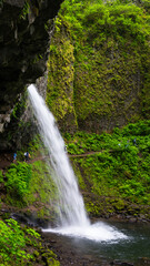 Horsetail Falls and Triple Falls Trail, Columbia River Gorge National Scenic Area, Oregon