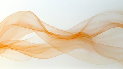 Ethereal Orange, flowing, sheer fabric motion