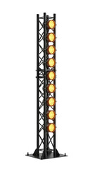 Concert Spotlight Rig With LED Lights On Isolated Transparent Background