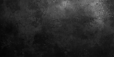 Obraz premium Old dark grunge black and white concrete wall texture with a rough weathered stone surface and vintage grey paper pattern for a dirty aged backdrop design