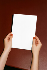 Obraz premium Realistic paper mockup png, transparent design