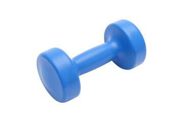 Blue Dumbbell Isolated