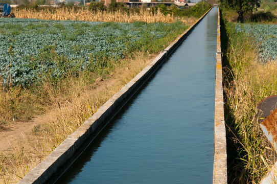 Italy.  Small irrigation canal