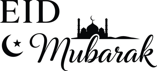 Eid mubarak wishes and greetings for muslim celebrations © Jobax