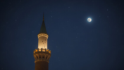 mosque at night