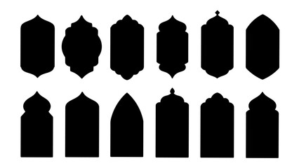 Ramdan pattern isolated PNG transparent background.