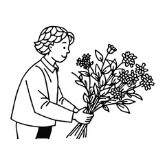 Bringing flowers without special reason