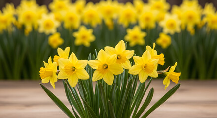 Obraz premium St david's day daffodils wales celebrating welsh heritage with yellow flowers