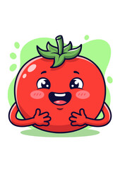 Obraz premium funny tomato cartoon