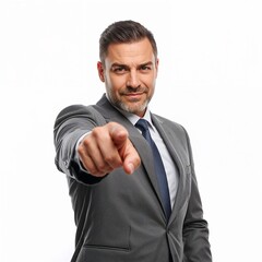 businessman showing thumbs up