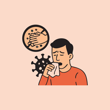 Illness with Coughing and Sneezing by virus 