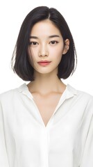 Portrait of a young Asian woman.