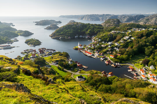 Aussicht vom Hagasen, Kirkehamm, Hidra, Vest Agder, Norwegen