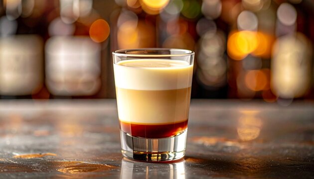 Layered B-52 Cocktail Shot. Cocktail Professional Shot