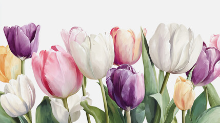 Fototapeta premium Elegant wedding invitation card background vector. Minimal hand painted watercolor botanical flowers texture template background. Design for wedding, vip cover, poster, moderncard. Valentine's Day