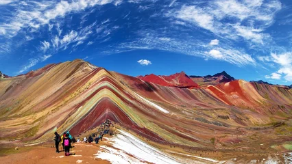 Rainbow mountains or Vinicunca Montana de Siete Colores © Daniel Prudek