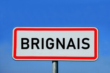 Obraz premium place-name sign Brignais