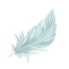 Obraz premium A delicate feather drawn in a soft pastel watercolor style. Perfect for invitations, branding, prints, logos, and elegant decorative designs.
