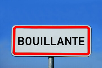 Obraz premium place-name sign Bouillante