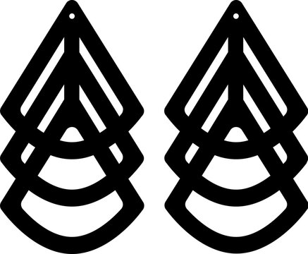 earrings jewelry template svg vector cutfile for cricut and silhouette	