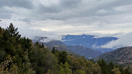 Obraz premium mountains and clouds