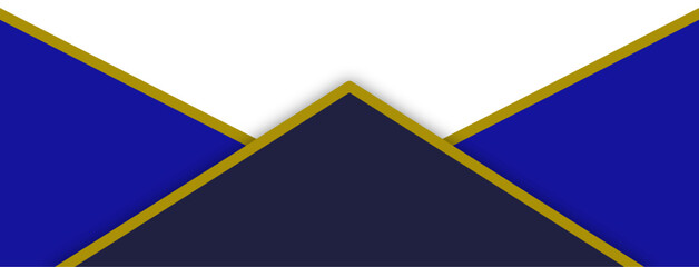 Blue Geometric Footer Banner Vector for Business and Professional Layouts